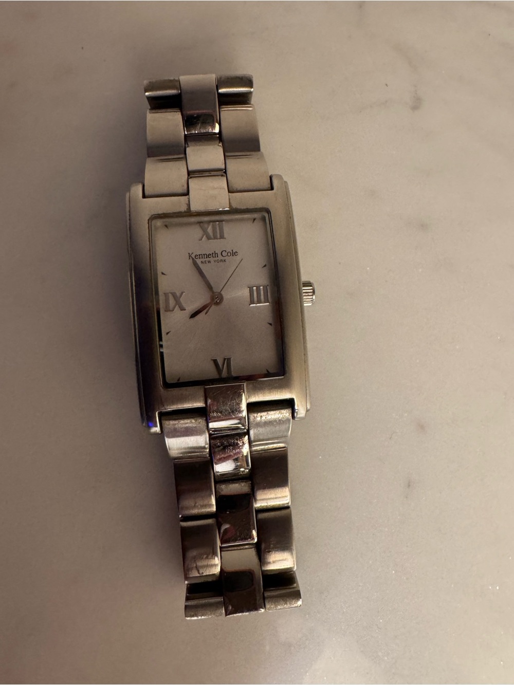 Kenneth Cole New York Men's Rectangle Analog Roman Numeral Dress Watch